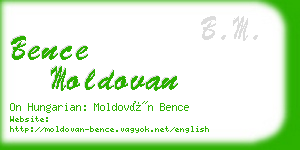 bence moldovan business card